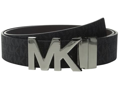 michael kors men's belt reversible|michael kors men's logo belt.